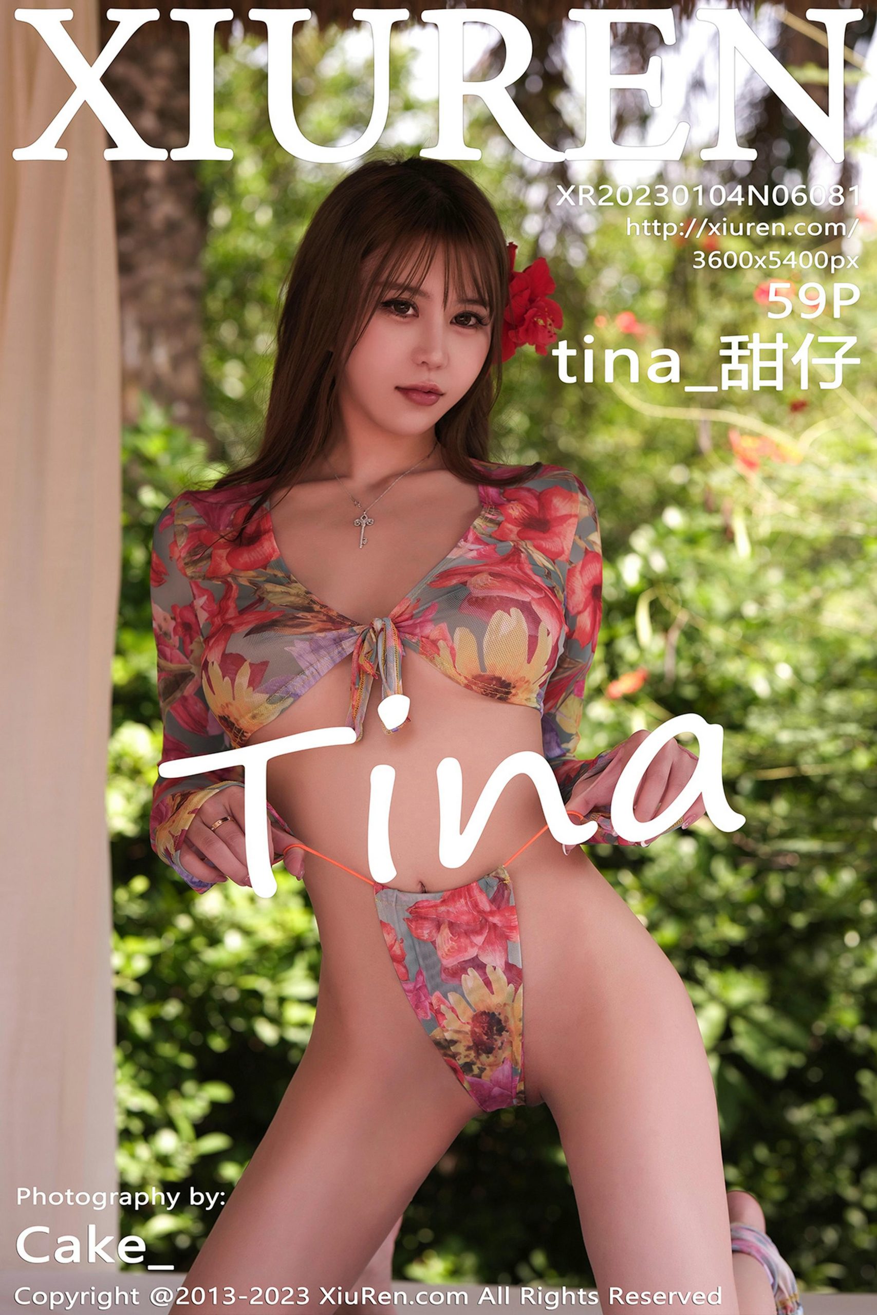 [Xiuren秀人网]2023.01.04 VOL.6081 tina_甜仔 红色情趣衬衫加短裙性感私房写真集-秀人网官方网站