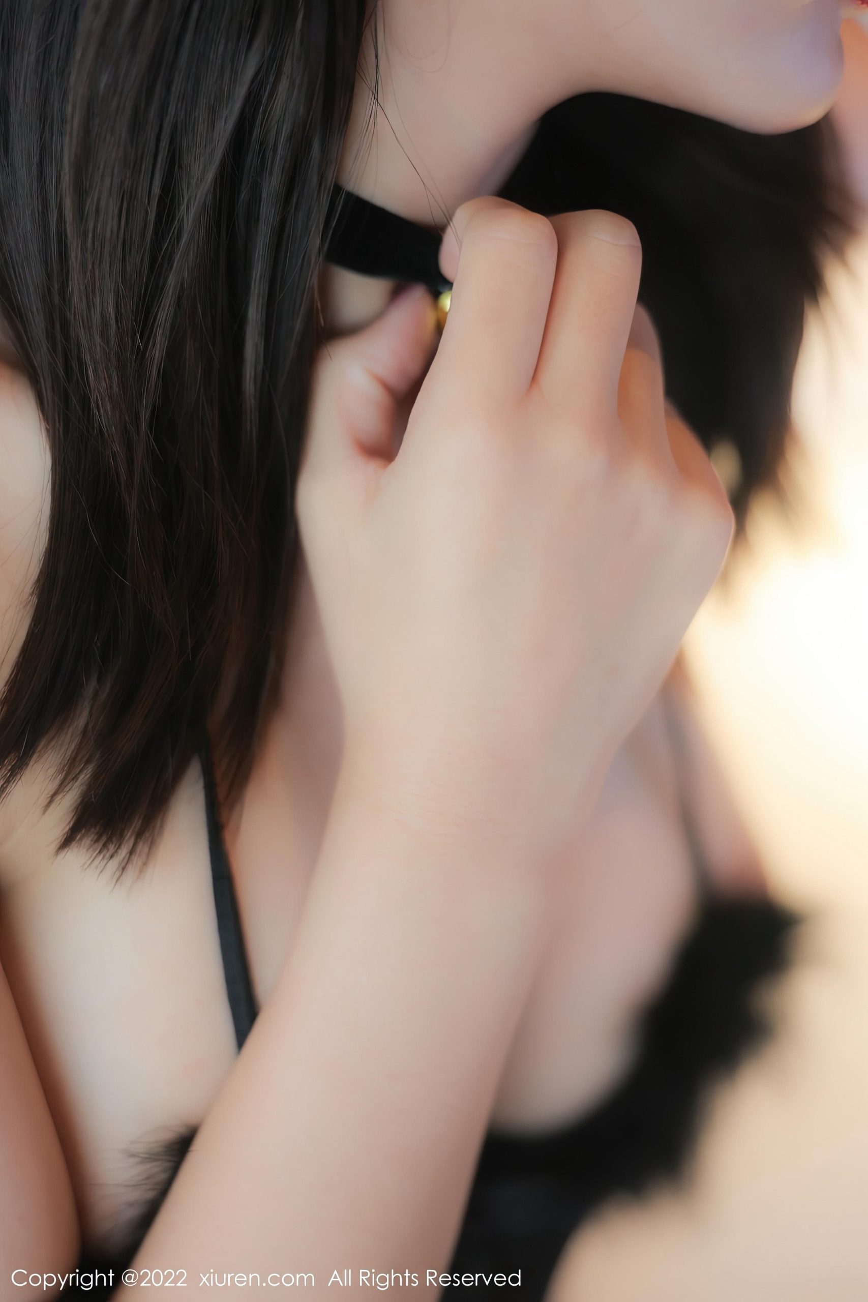 [XiuRen秀人网]2022.12.20 VOL.6018 夏沫沫tifa 黑色情趣内衣加黑色渔网袜性感私房写真集