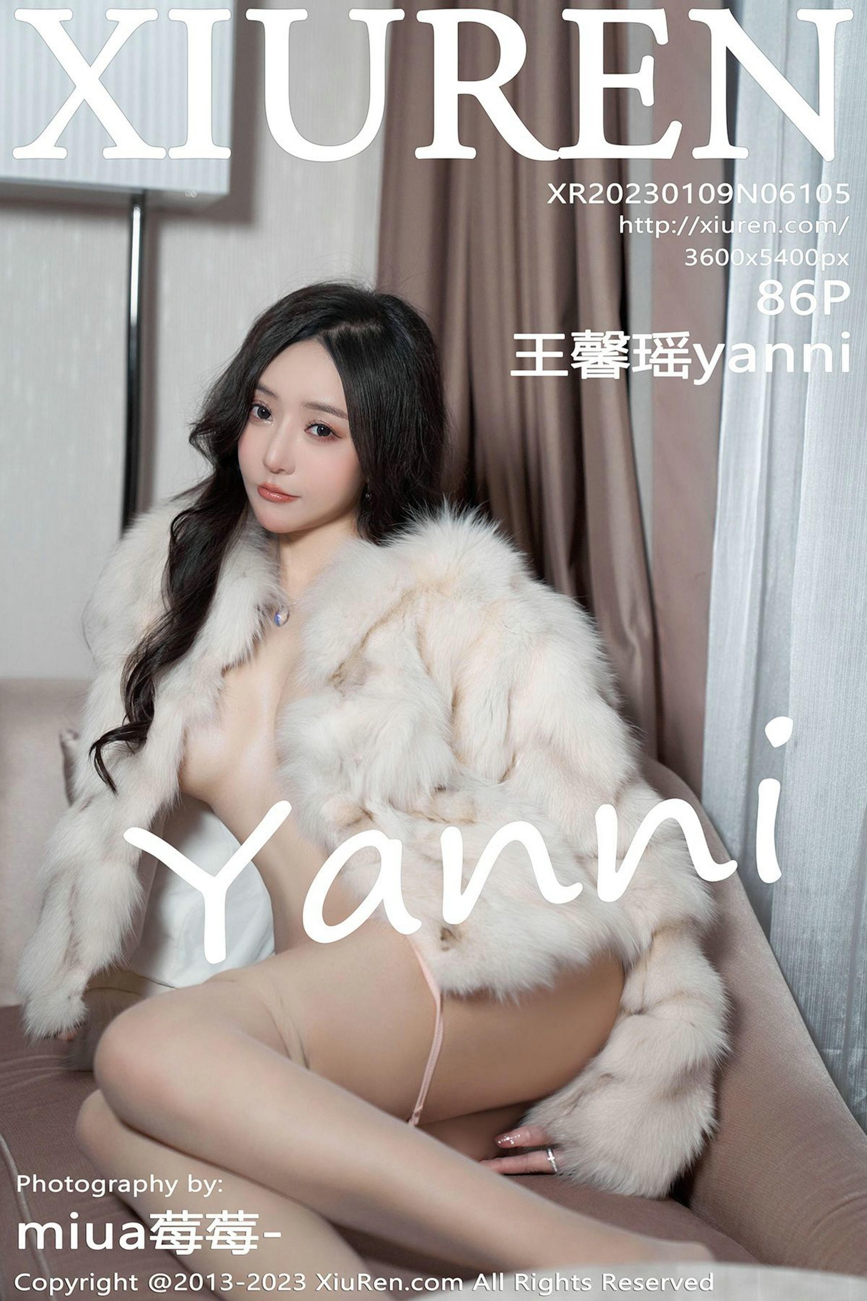 [Xiuren秀人网]2023.01.09 VOL.6105 王馨瑶yanni 粉色吊带连衣裙加肉丝美腿性感私房写真集-秀人网官方网站
