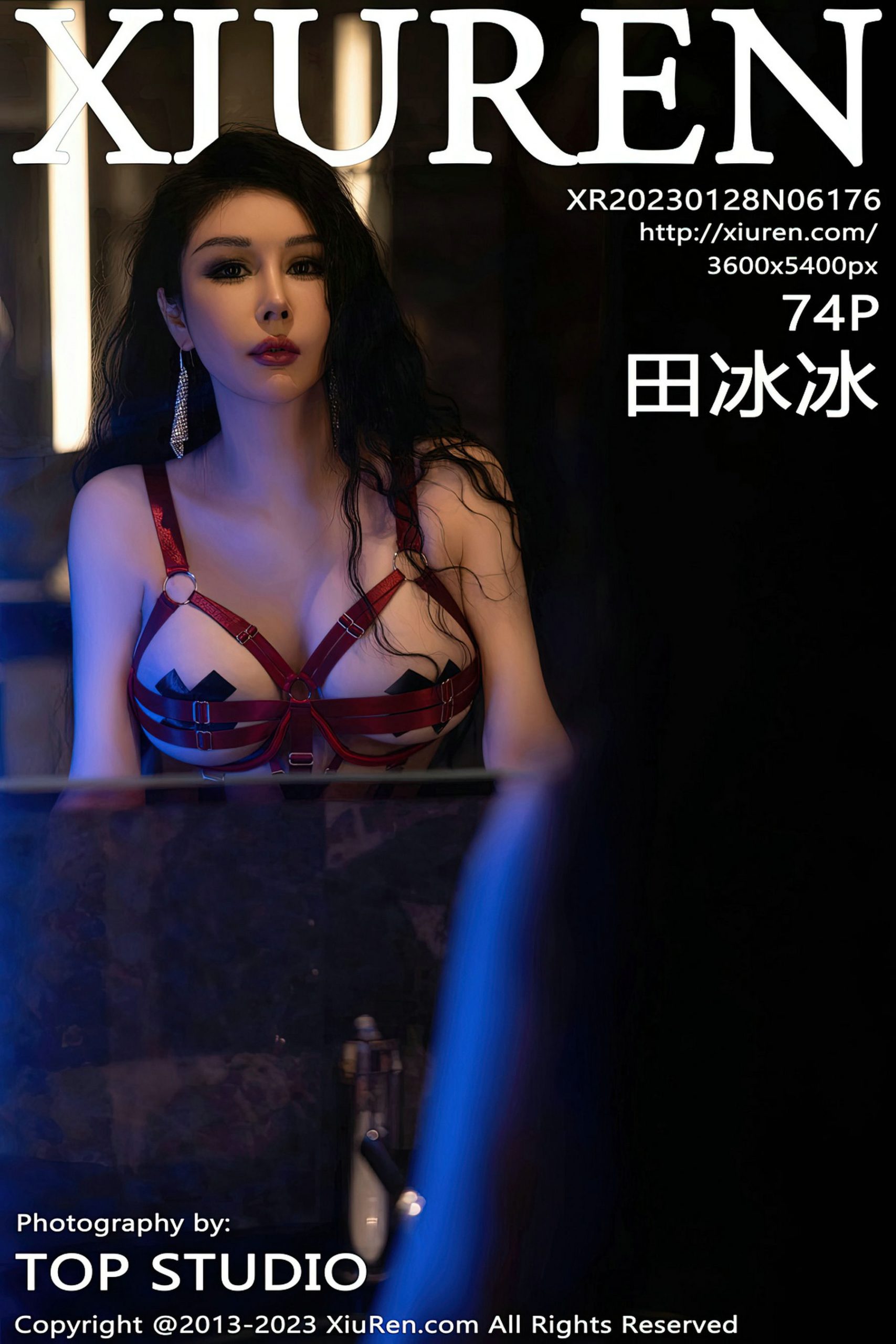 [XiuRen秀人网]2023.01.28 VOL.6176 田冰冰 红绳内衣加黑色丝袜美腿性感私房写真集-秀人网官方网站