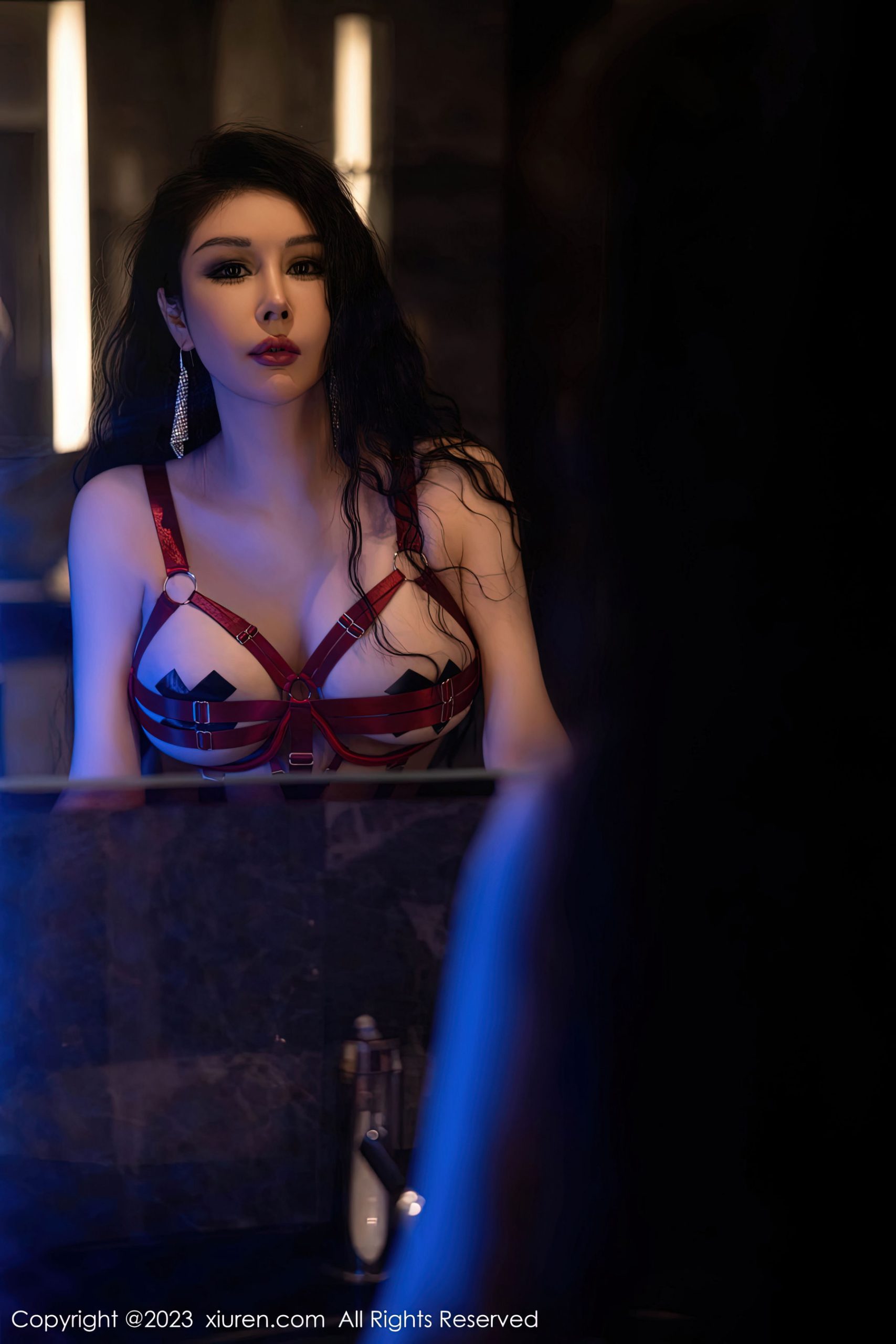 [XiuRen秀人网] 2023.01.28 No.6176 田冰冰 红绳内衣加黑色丝袜美腿性感私房写真集