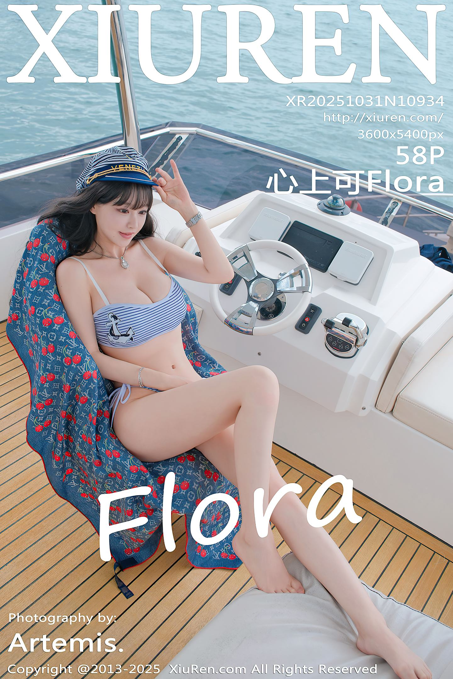 [XiuRen秀人网] VOL.10934 女神朱可儿Flora户外性感蓝色比基尼秀丰满身材惹火诱惑写真80P-秀人网官方网站